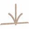 Ekena Millwork Redmond Smooth Timber Gable Bracket, Douglas Fir, 96"W x 48"H x 1 1/2"D x 3 1/2"F, 12/12 Pitch GBW096X48X0204RED00SDF - alternate 4